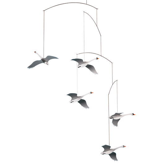 Flensted Scandinavian Swans Mobile