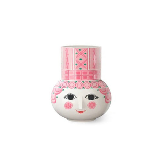 Olga Pink Vase by Bjorn Wiinblad