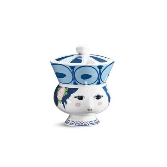 Dora Sugar Bowl in Blue by Bjorn Wiinblad