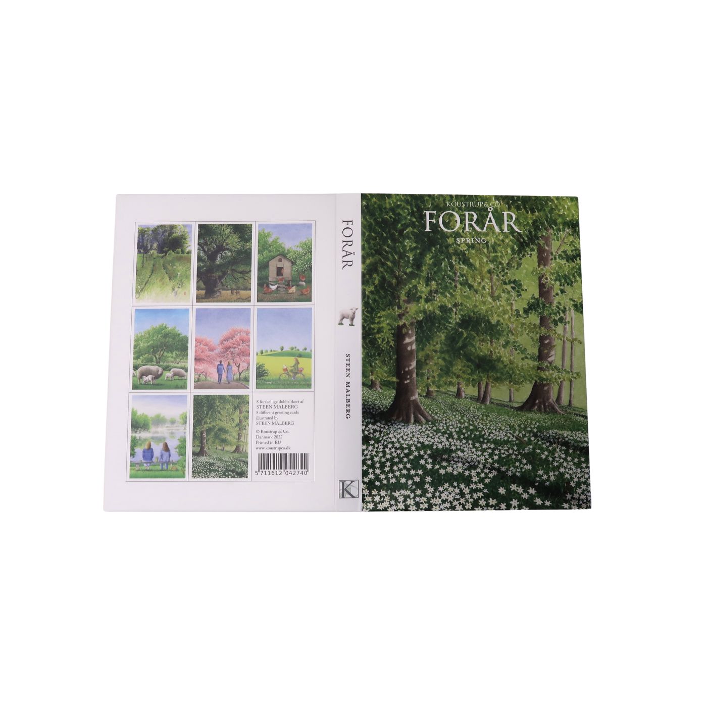 Spring (Forår) Notecards - Set of 8