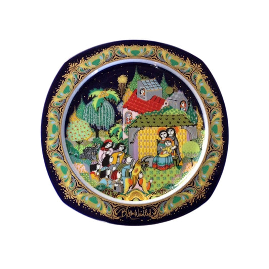Vintage Silent Night, Holy Night Christmas Plate - 1983