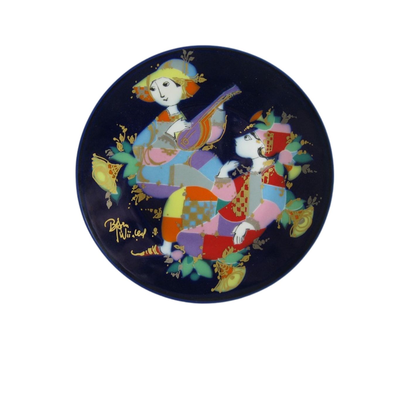 Vintage 1001 Nights Plate by Bjørn Wiinblad