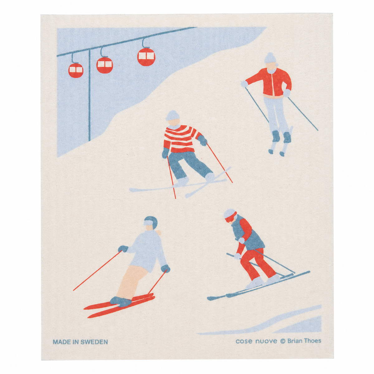 Ski Season Cellulose Cloth