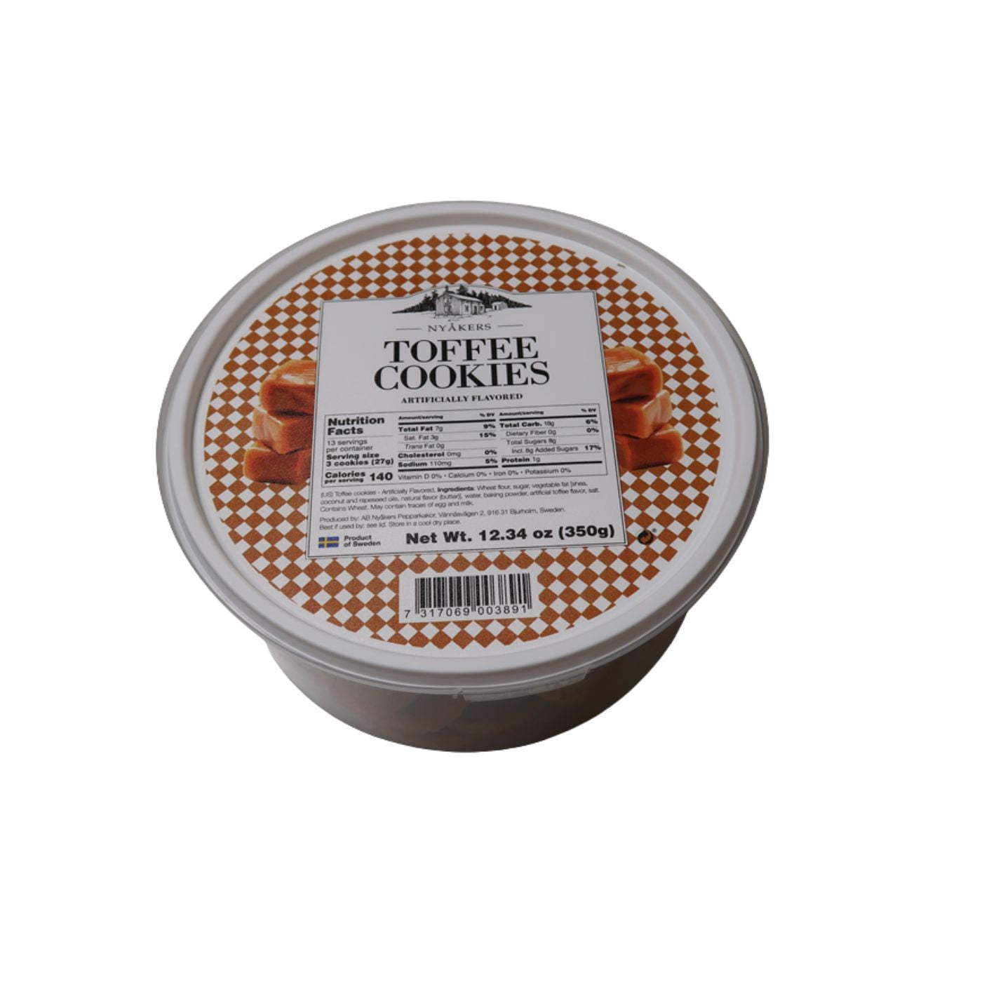 Toffee Cookies in Tub