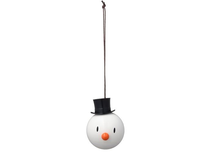 Hoptimist Snowman Figurine Ornament - Two in a Box