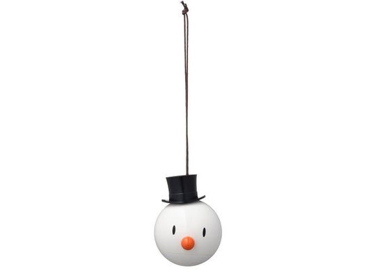 Hoptimist Snowman Figurine Ornament - Two in a Box