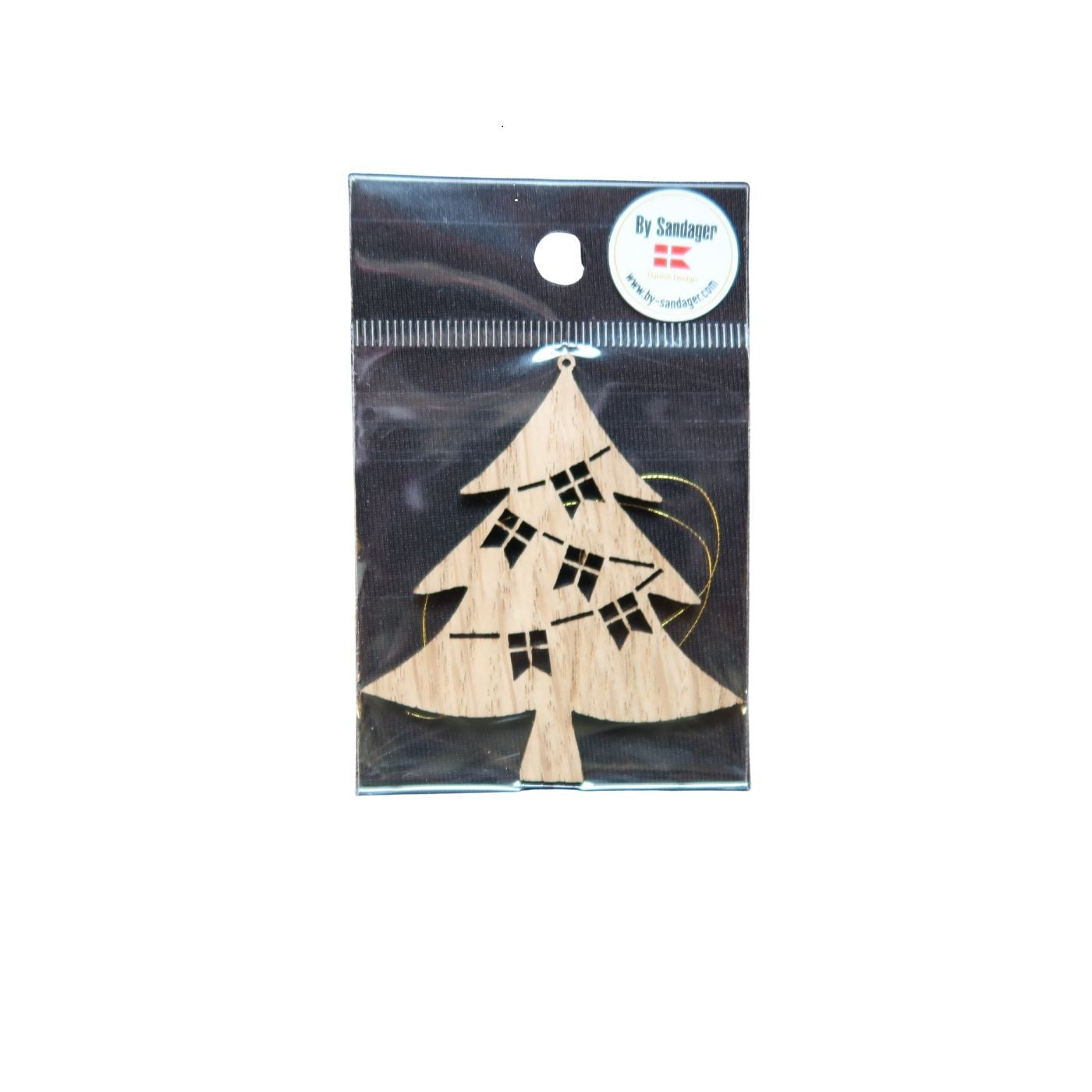 Danish Chirstmas Tree Wood Lasercut Ornament