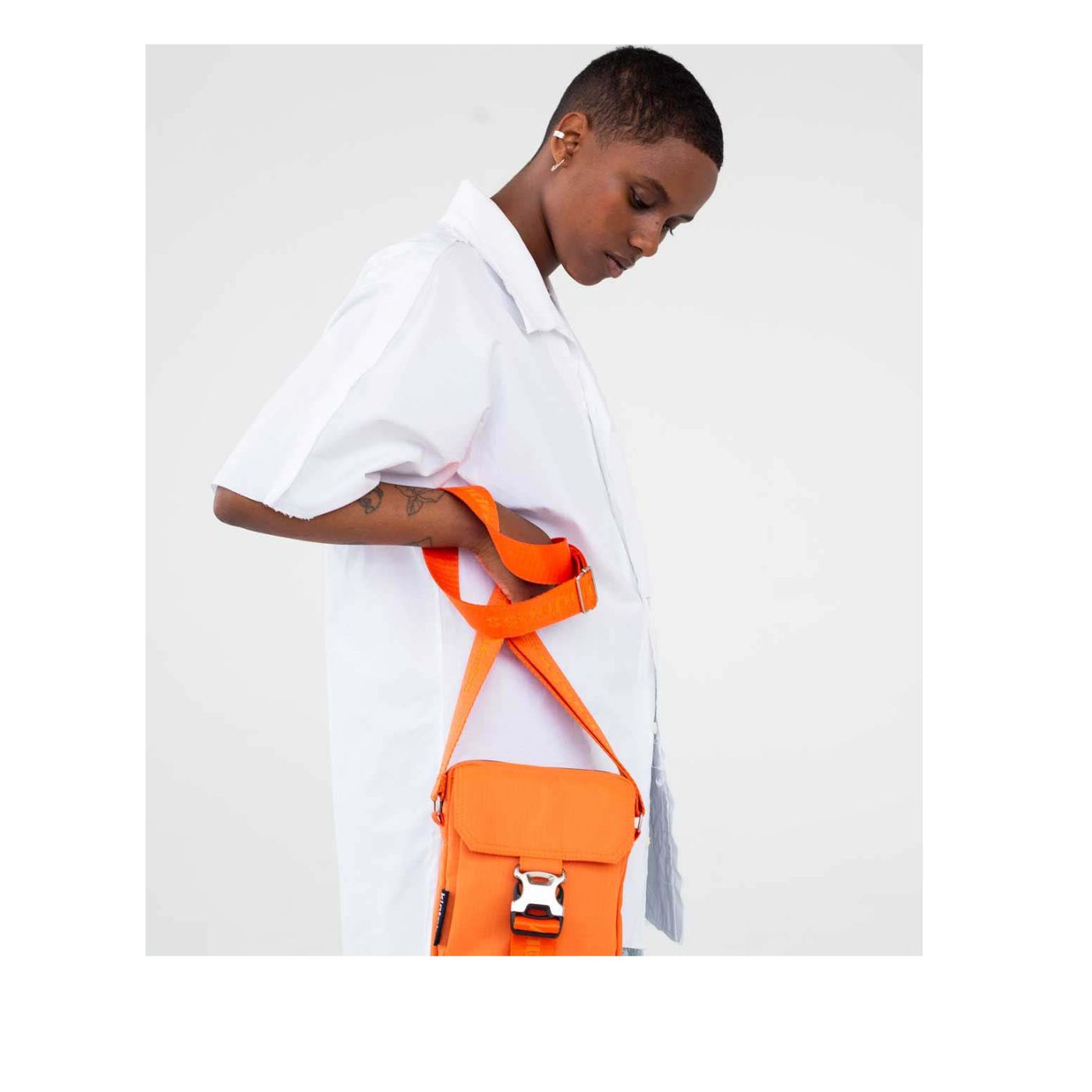 Nico Orange Cross-Body Bag by Kintobe