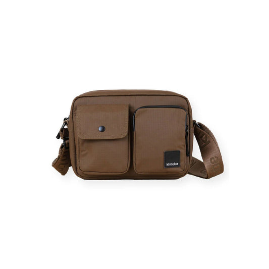 Miles Earth Brown Cross-Body Bag by Kintobe