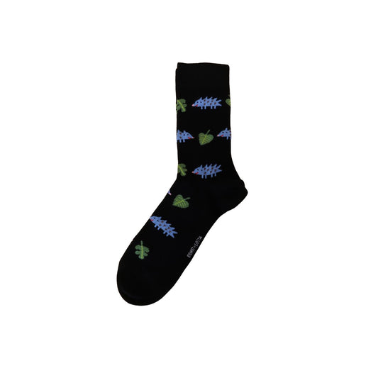 Hedgehog Socks in Black