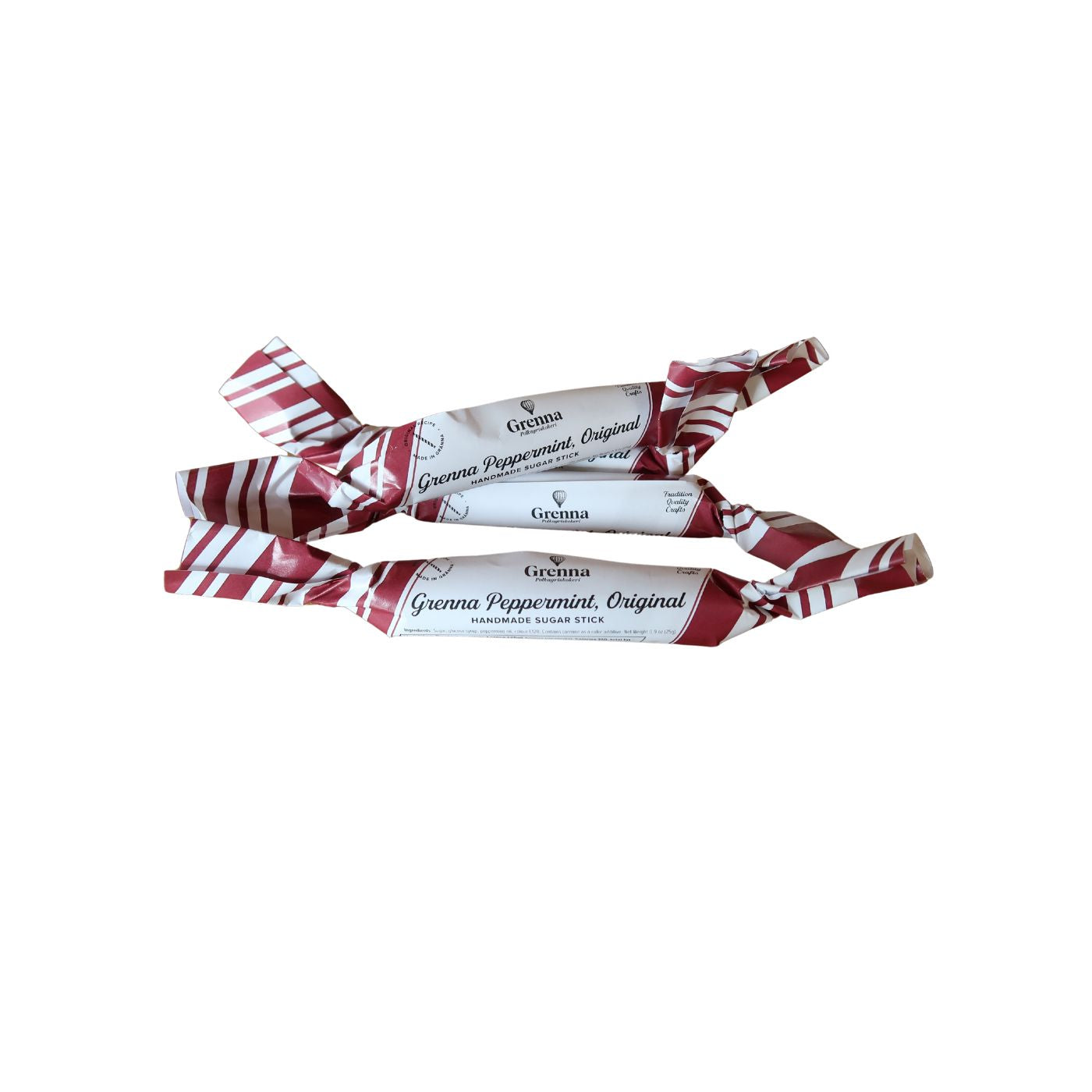 Peppermint (Polkagris) Candy Stick by Grenna - Small