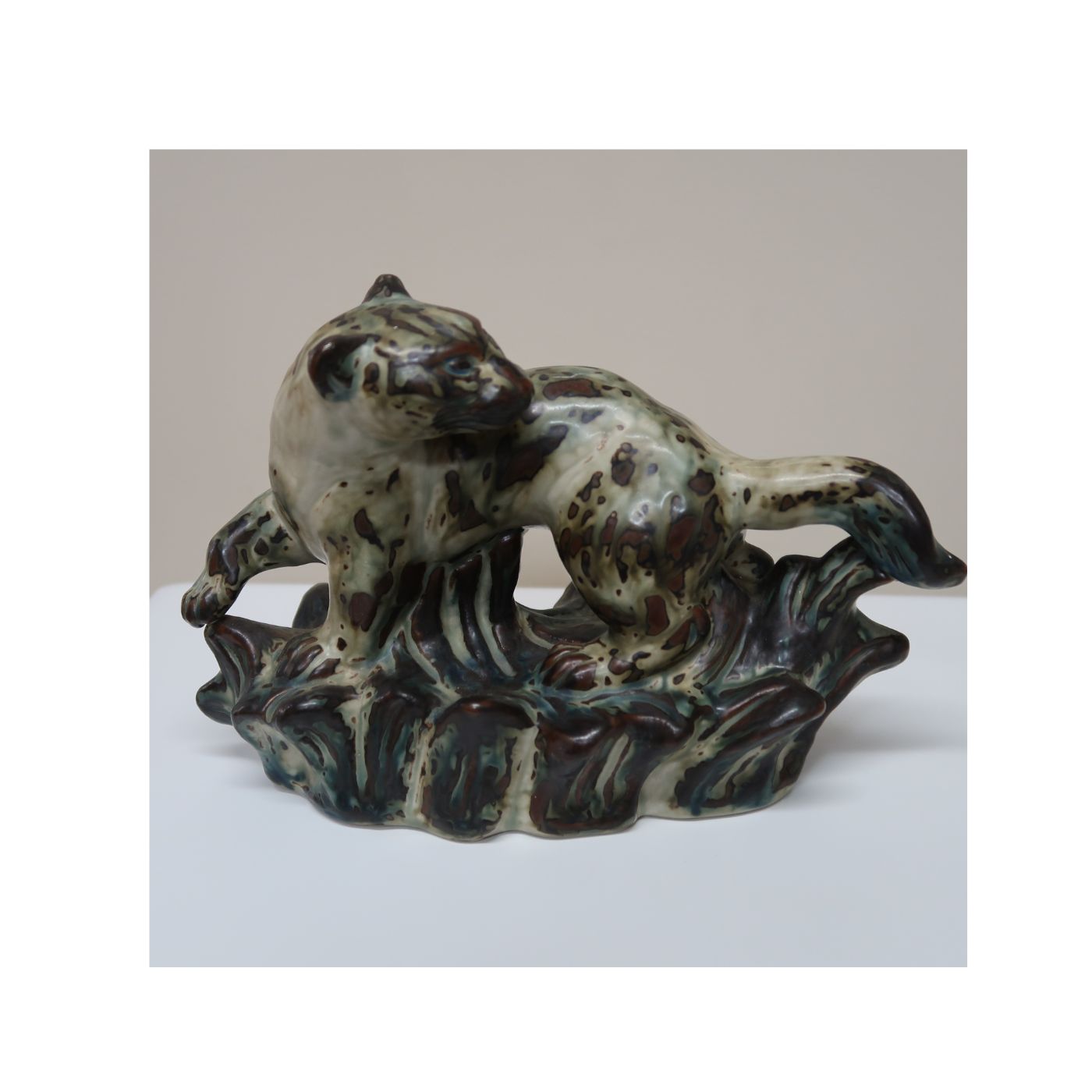 Stoat Figurine by Knud Kyhn - Ceramic