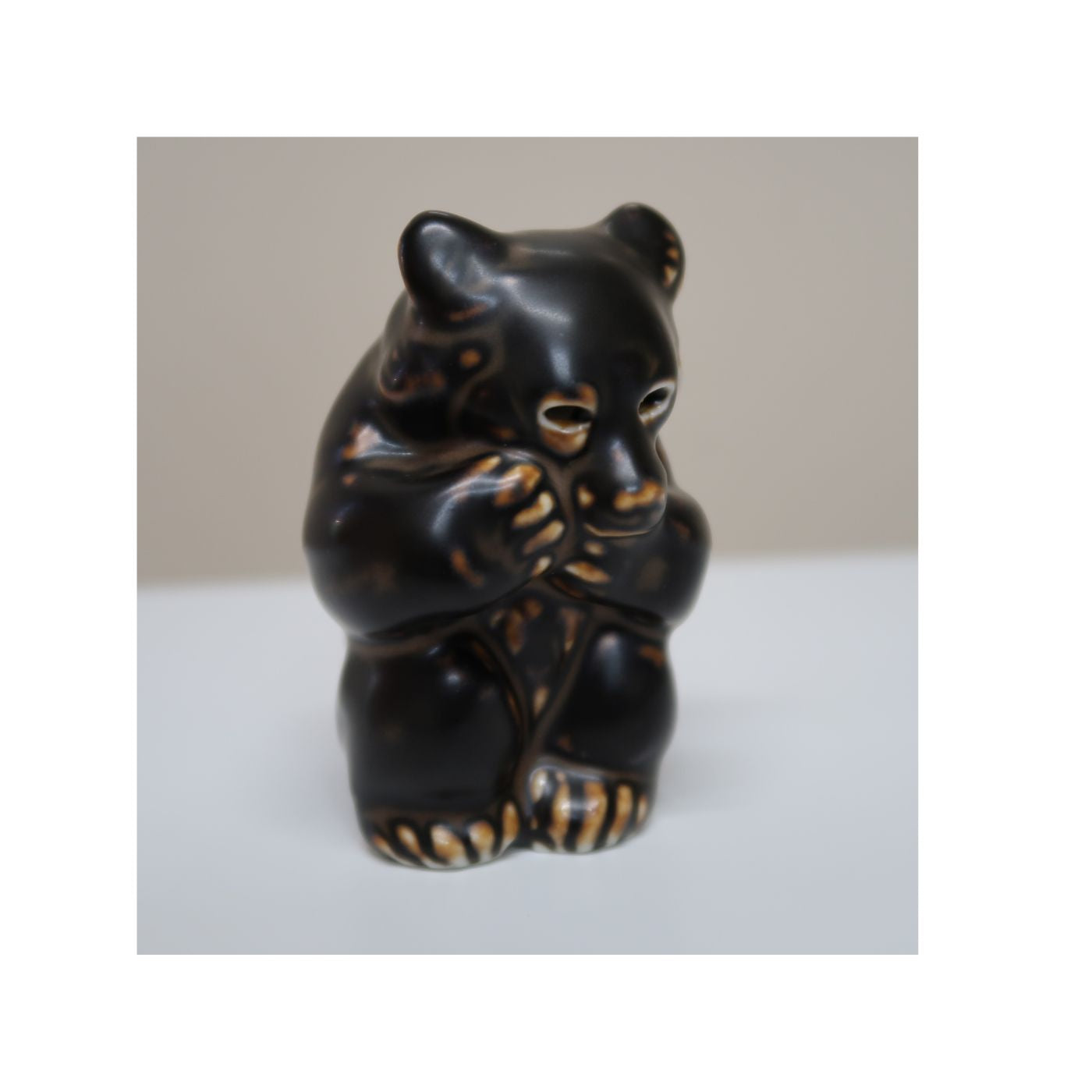 Bear Standing Figurine by Knud Kyhn - Ceramic