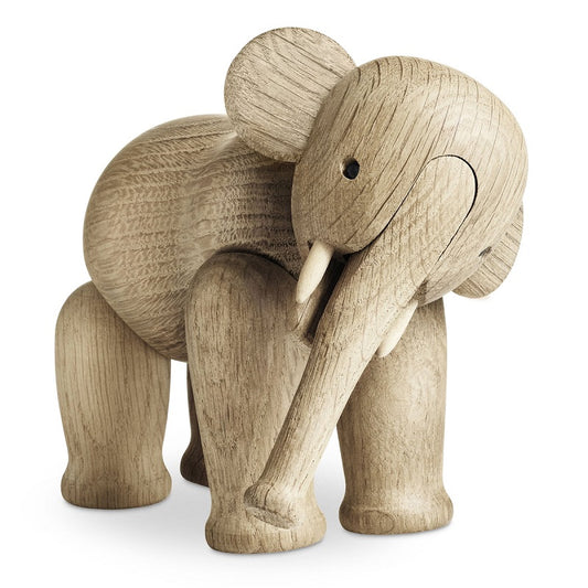 Kay Bojesen Small Oak Wood Elephant Figurine