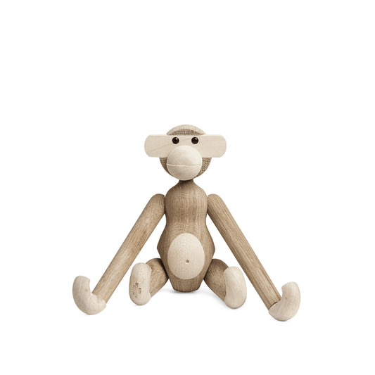 Kay Bojesen Small Smoked Oak Wood Monkey Figurine