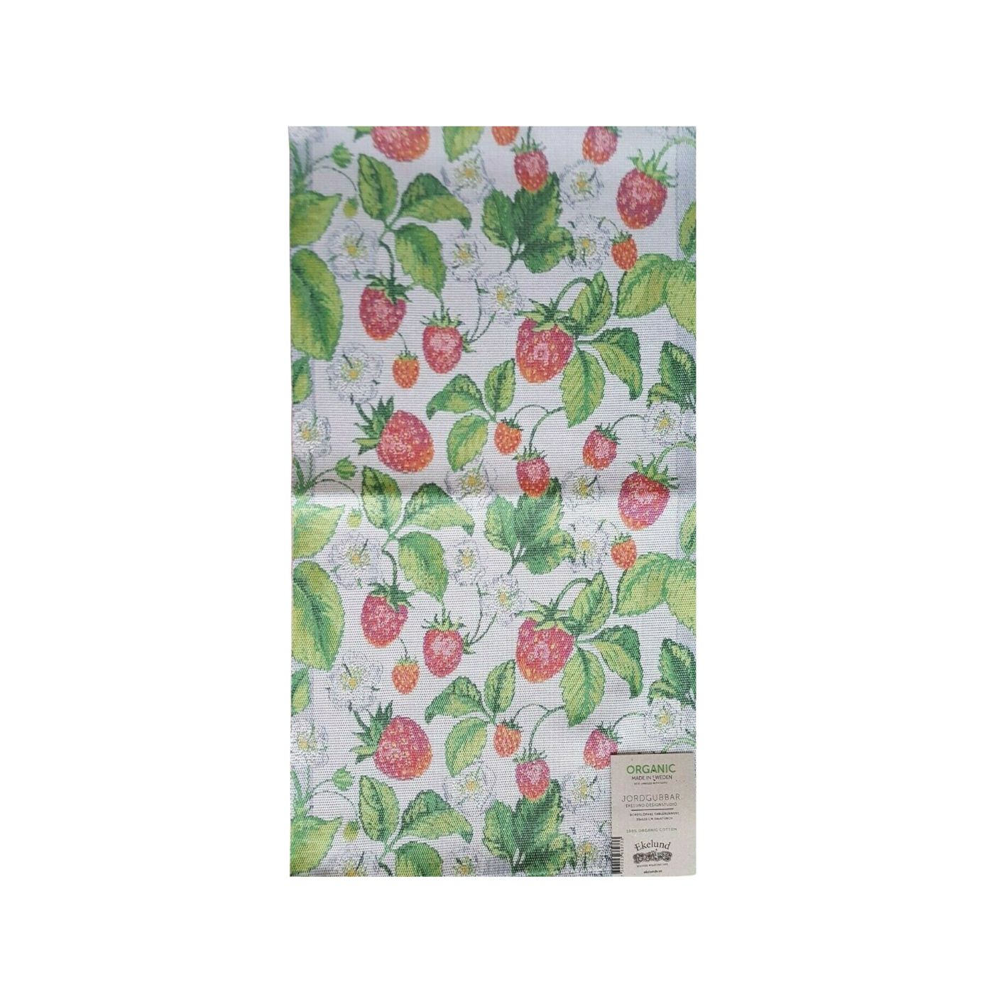 Strawberries (Jordgubbar) Woven Table Runner