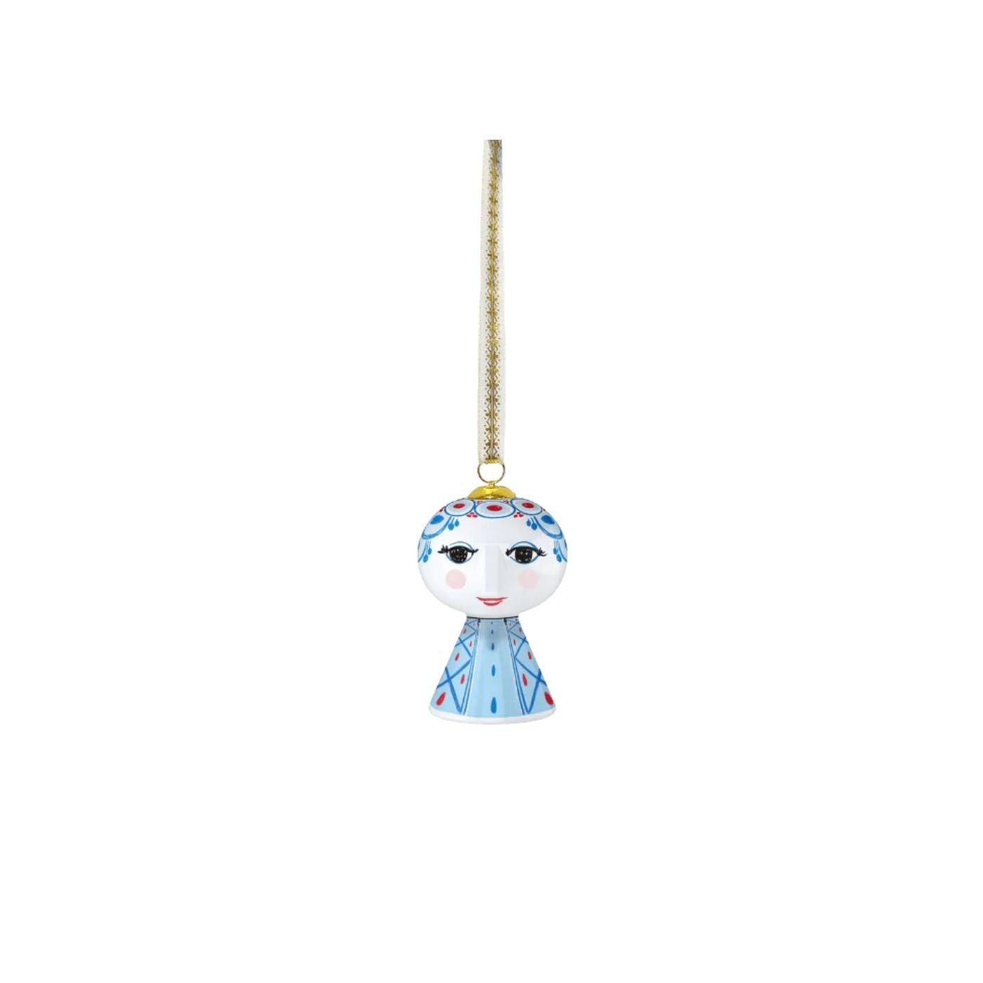 Eva Blue Christmas Ornament by Bjørn Wiinblad