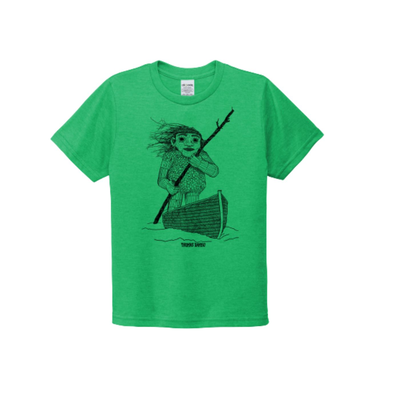 TD Fjord Færgemand in Boat Kids T-shirt - Enviro Green