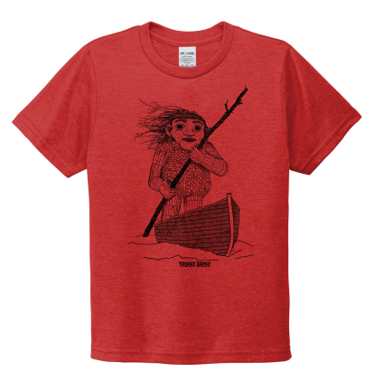 TD Fjord Færgemand in Boat Kids T-shirts - Rise Up Red