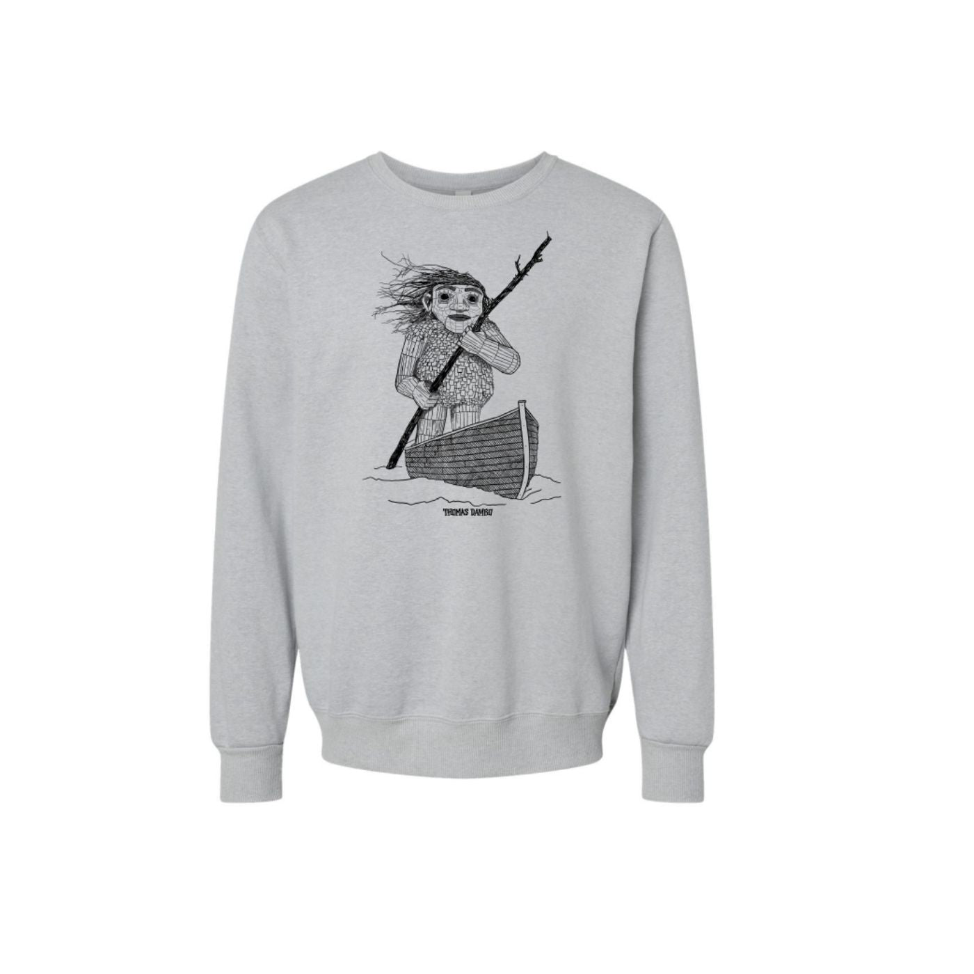 TD Fjord Færgemand in Boat Adult Sweatshirt - Heather Grey
