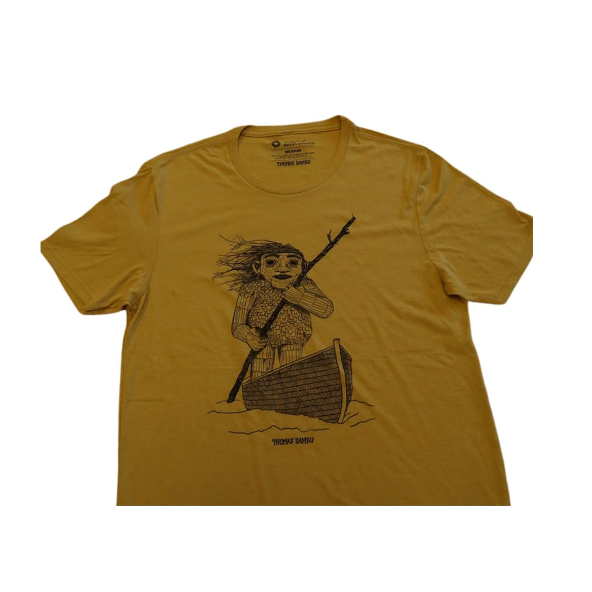 Thomas Dambo Troll T-shirt - Fjord in Boat Adult Suncatcher Gold