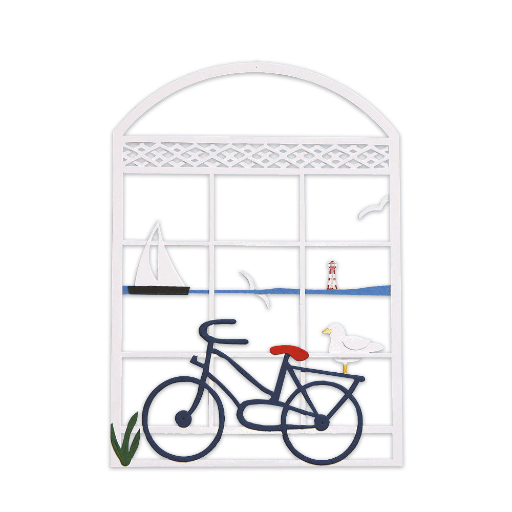 Sailboat and Bicycle Papirklip Mobile