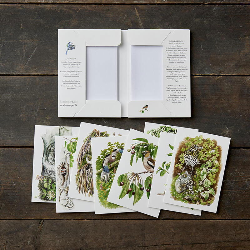 Birds of the Forest (Skovens Fugle) Notecards - Set of 8