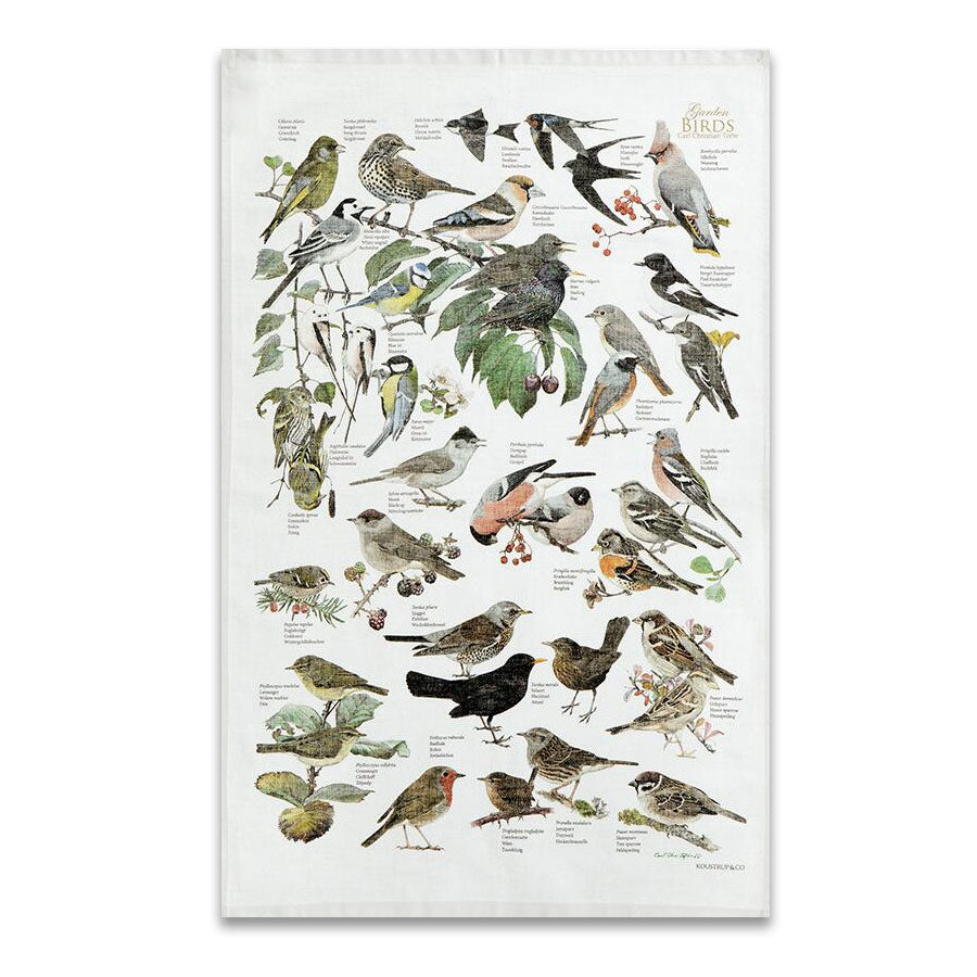 Garden Birds Tea Towel