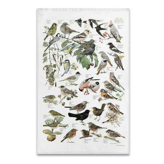 Garden Birds Tea Towel
