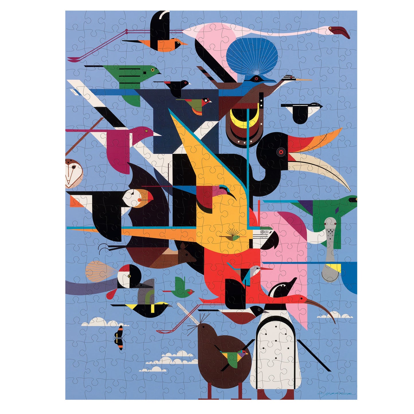 Charley Harper: Wings of the World 300-Piece Puzzle