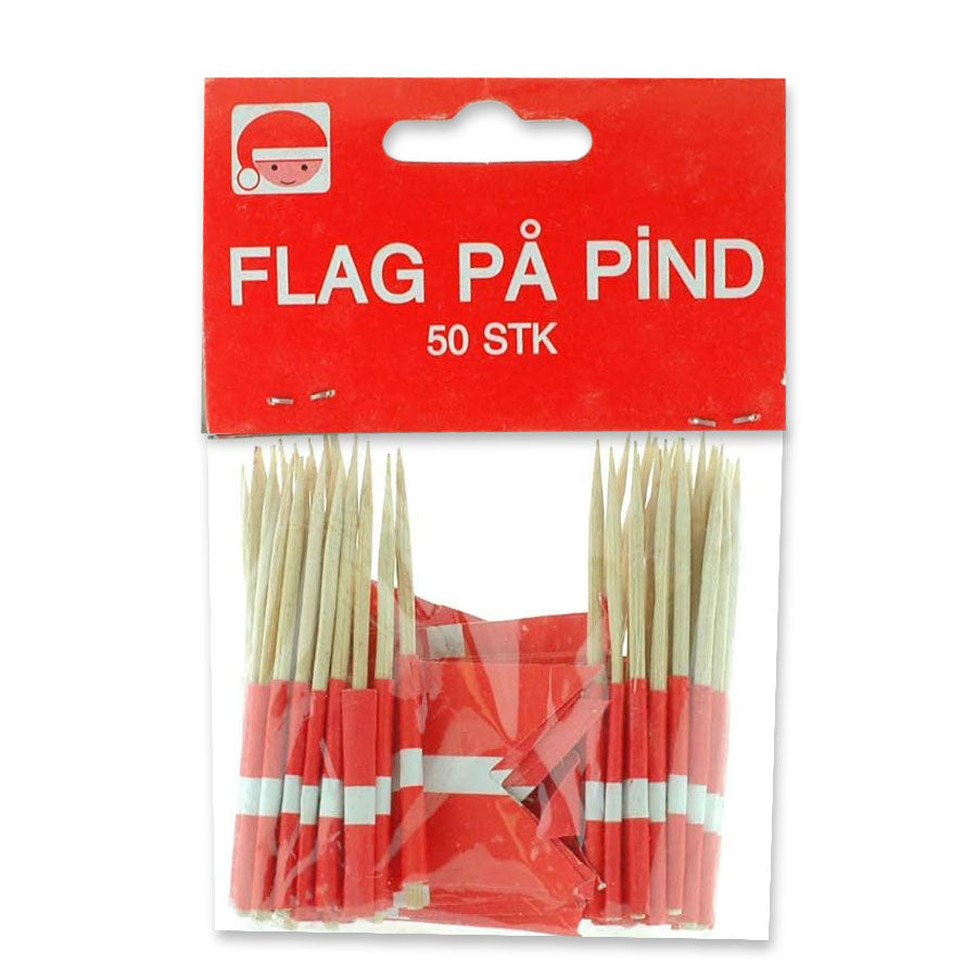 Denmark Flag Decorative Toothpicks