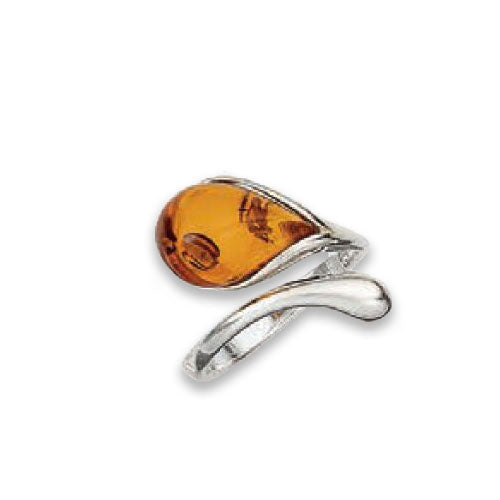 Dorte - Amber Adjustable Ring