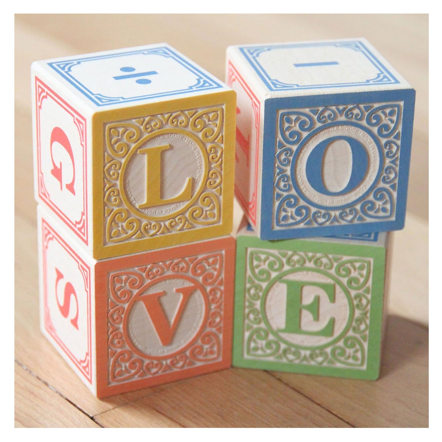 Classic Wood Blocks in English