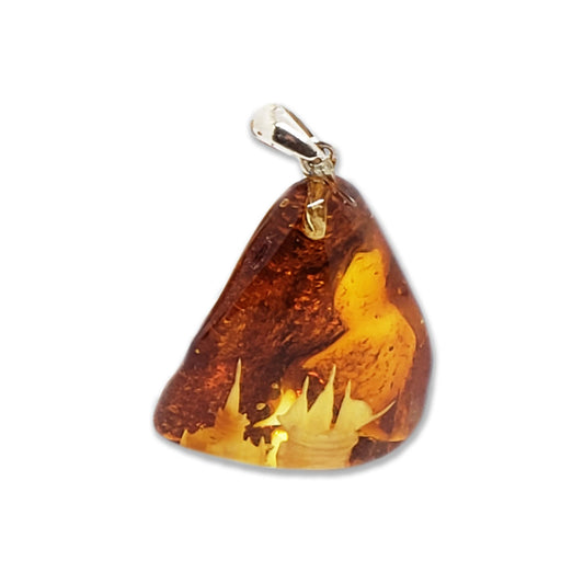 Free Form Amber Pendant