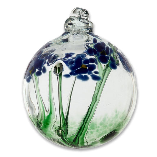 Kitras Blossom Art Glass Globe - Various Colors