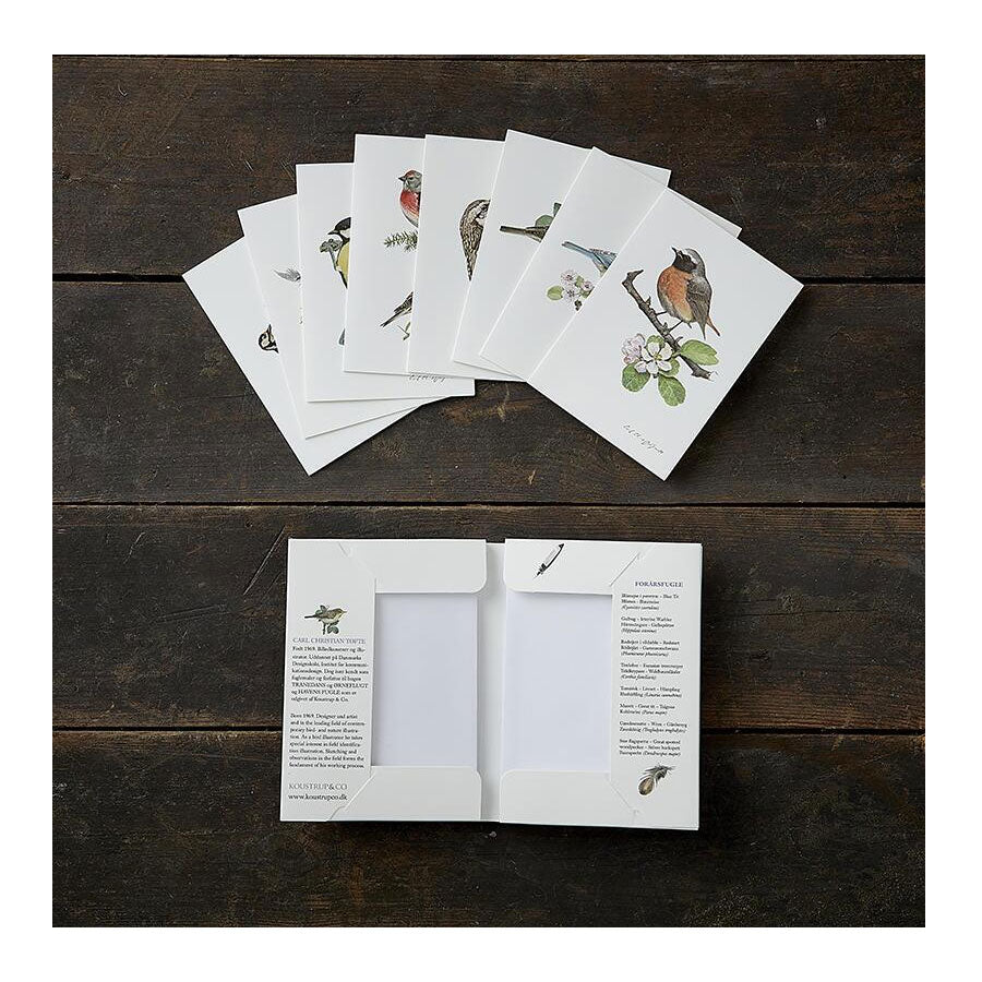 Garden Birds (Havens Fugle) Notecards - Set of 8