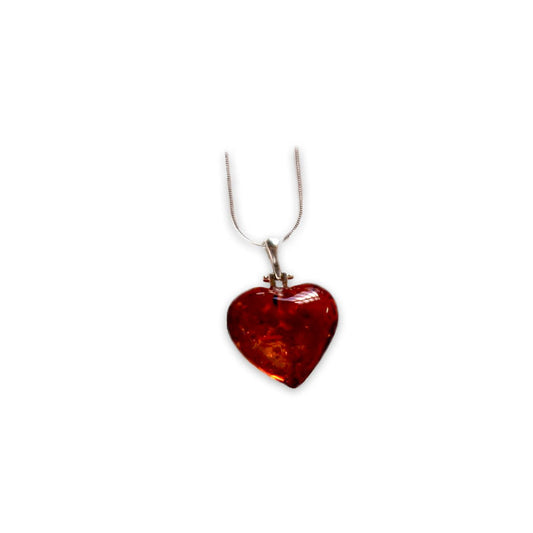 Heart Amber Necklace