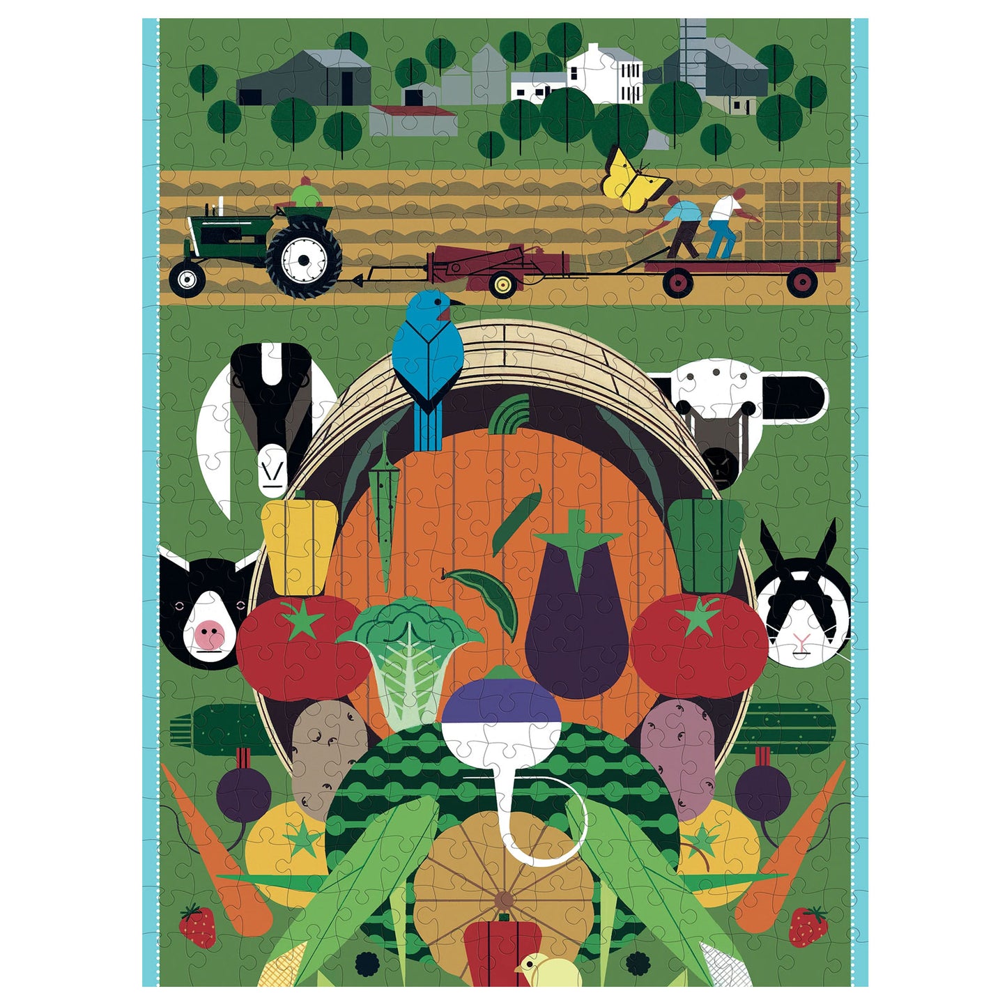 Charley Harper Gorman Heritage Farm 300-Piece Puzzle