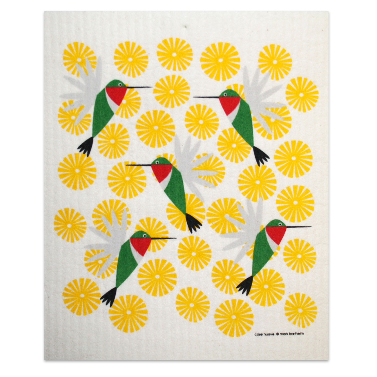 Hummingbirds Cellulose Cloth