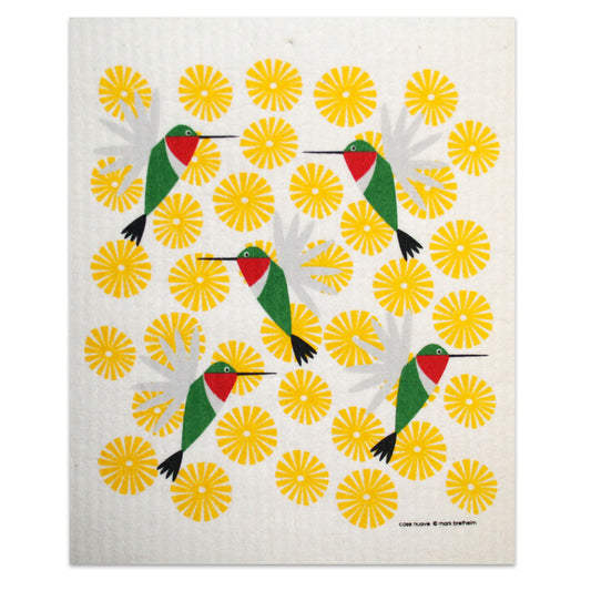Hummingbirds Cellulose Cloth