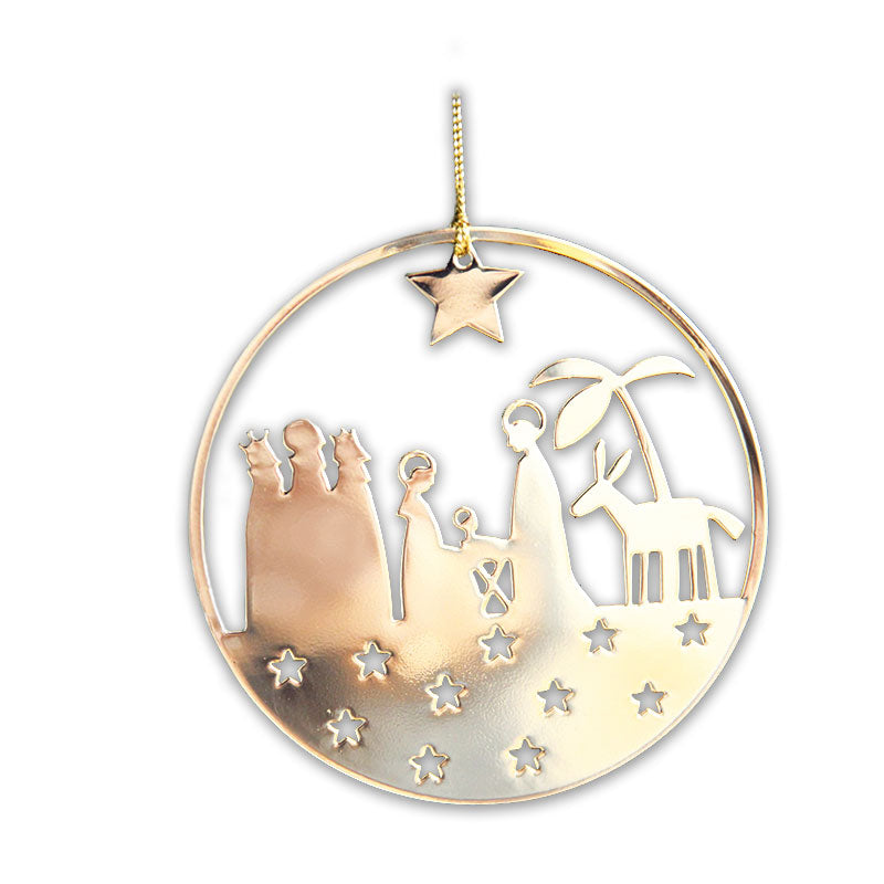 Nativity Scene Ornament - Various Colors