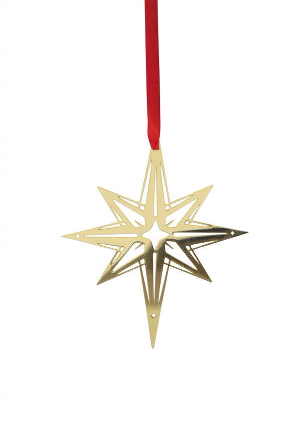 Northern Star Ornament - Gold