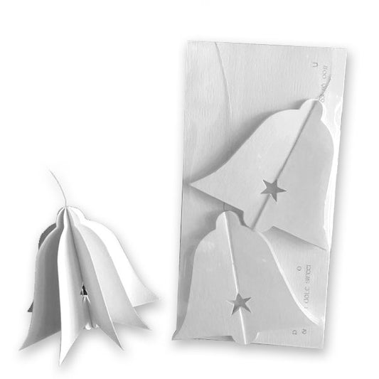 Ivory Bells Die-Cut Ornament - Pack of 2