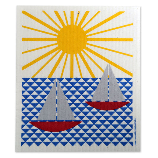 Sailboats Cellulose Cloth