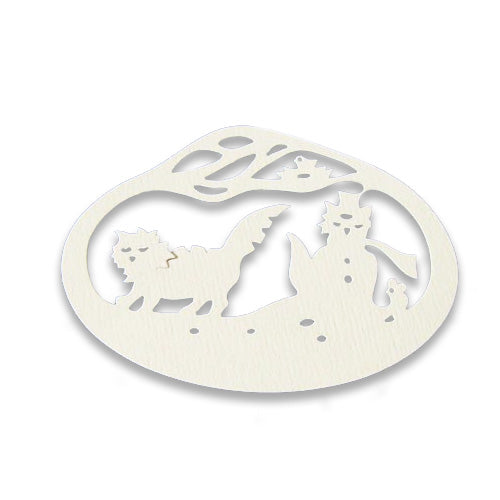 Snowcats Die-Cut Ornament