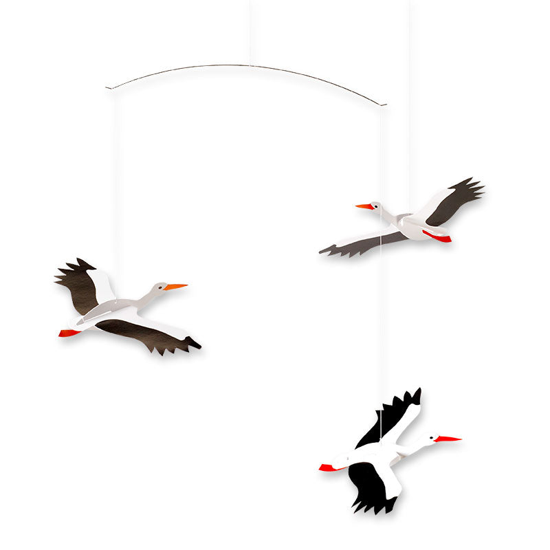 Danish Lucky Storks Mobile