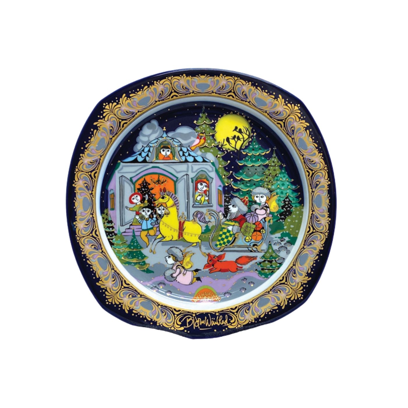 Jingle Bells Christmas Plate - 1984