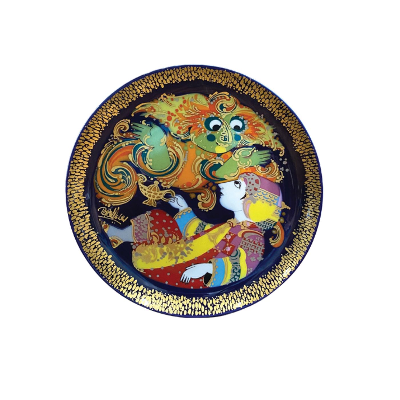 Aladdin Vintage Plate by Bjørn Wiinblad