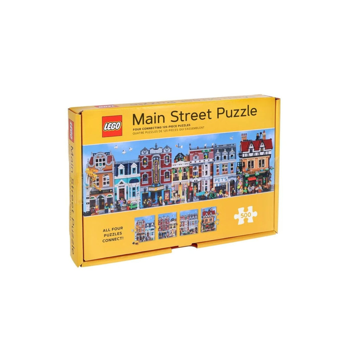 LEGO Main Street Puzzle - Four Connecting 125 - Piece Puzzles