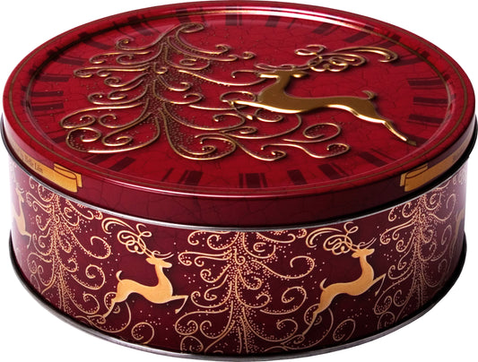 Butter Cookies - Gold Embossed Reindeer Tin
